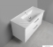 AQUALINE - VEGA - Mosdószekrény, fürdőszoba mosdó bútor 97x60cm - 2 fiókos - Kerámia mosdóval (ZUNO)-100 cm