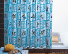 GEDY - OCEANICA - PVC zuhanyfüggöny függönykarikával - 240x200 cm