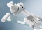 GEDY - Fali fogmosópohár, fogkefetartó - Fényes fehér műanyag (2910)
