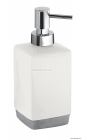GEDY - LUCY - Folyékony szappan adagoló - Fehér, ezüst kerámia, krómozott műanyag