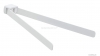 GEDY - PIRENEI - Lengő törölközőtartó dupla mozgatható rúddal, 35 cm - Matt fehér