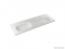 MARMY - CAVALLI - Dupla mosdó, mosdókagyló - 150x52 cm - Matt fehér - Pultba, bútorba süllyeszthető