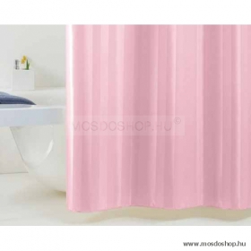 GEDY - RIGONE - Textil zuhanyfüggöny függönykarikával - 180x200 cm - Rózsaszín