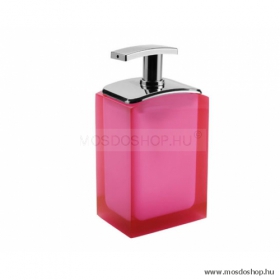 GEDY - Antares átlátszó rózsaszín színű szappanadagoló