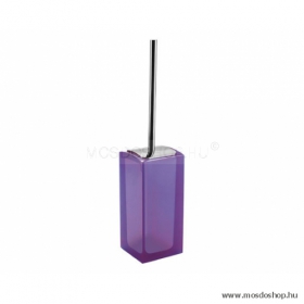 GEDY - Antares átlátszó lila WC kefe tartó