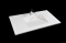 KUMA - MEMPHIS - Mosdó, mosdókagyló - 90 x 48 cm - Csapfurattal - Pultra, bútorra ültethető 
