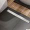 DEANTE - LINEAR - Alacsony zuhanyfolyóka, padlóösszefolyó acél fedlappal (80cm, szifon 65mm)
