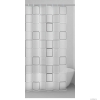 GEDY - DOMINO - PVC zuhanyfüggöny függönykarikával 240x200 cm - Vinyl - Fehér, szürke domino alakzatos