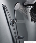 DIPLON - Zuhanyrózsa, zuhanyfej, tusolófej - Kerek, egyfunkciós - Krómozott műanyag (BQ1635)